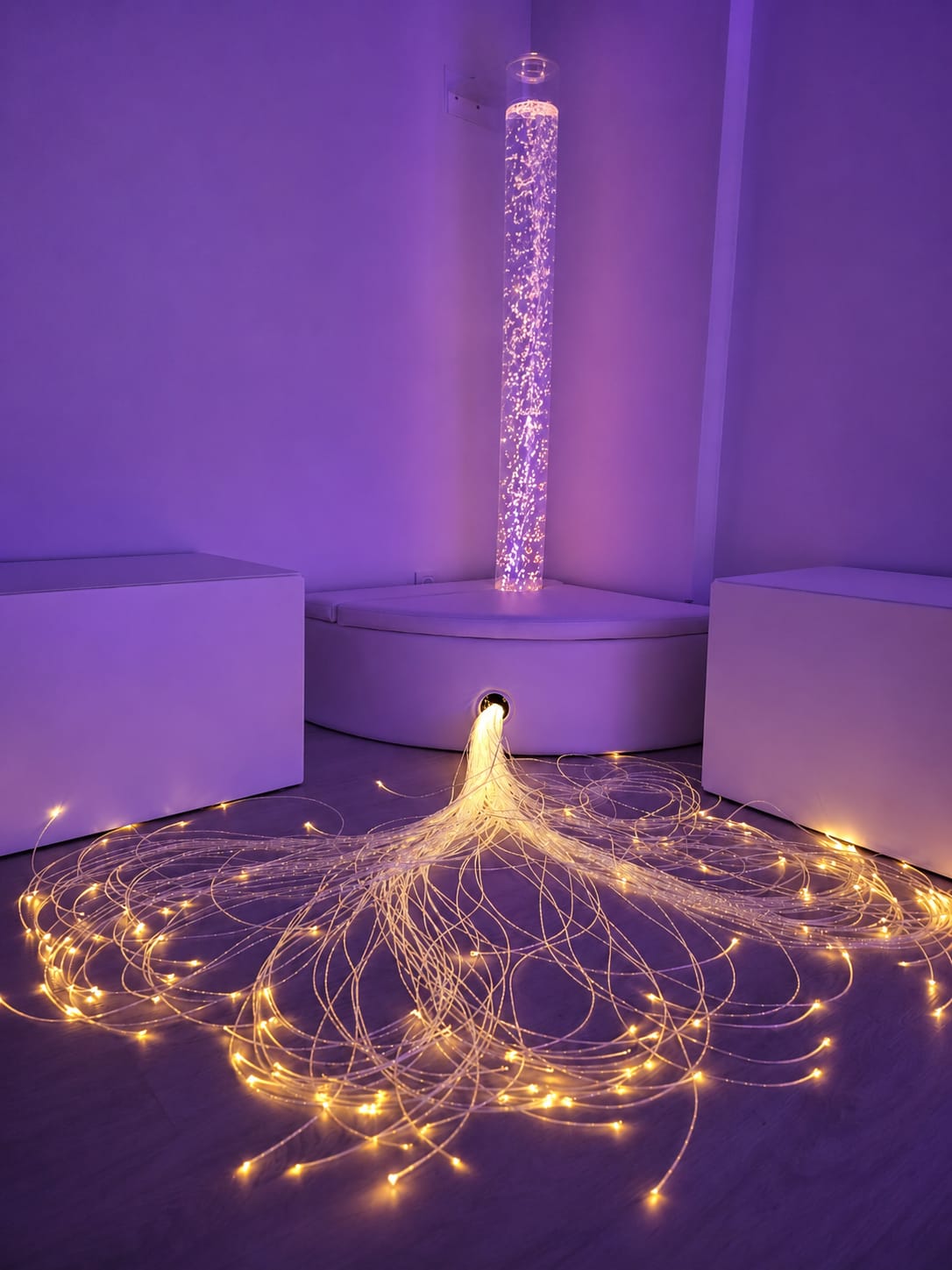 Sala Snoezelen Esnatuz - Fibras sensoriales interactivas